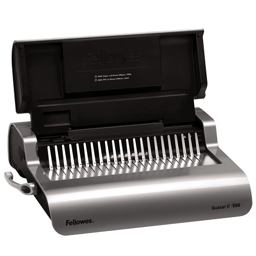 Quasar™ E 500 Electric Comb Binding Machine w/ Starter Kit
