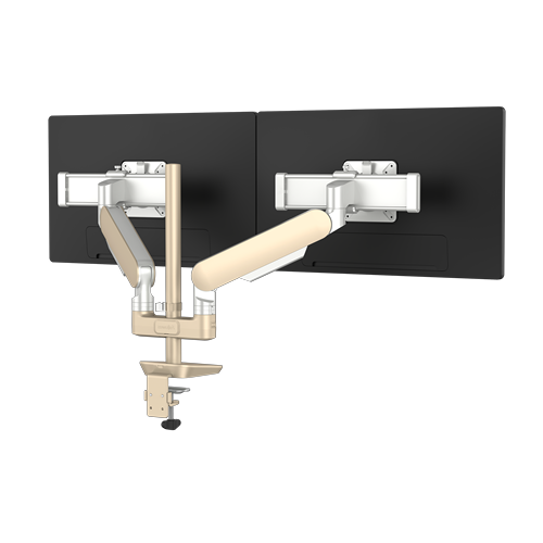 Braço Para Monitor Duplo RisingEx™ 2MS Béige