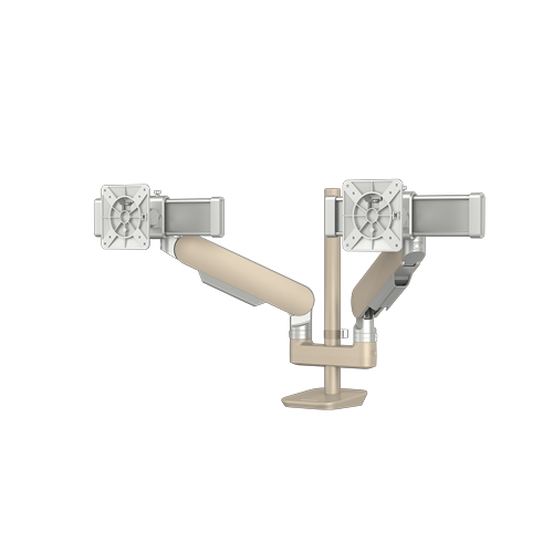 Braço Para Monitor Duplo RisingEx™ 2MS Béige
