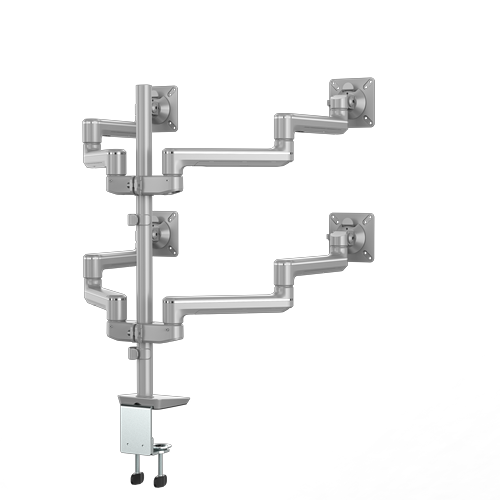 Sena Series Quad Fixed + Fixed Monitor Arm, Silver__SENAEX4-FF-SLV-R-05092022.png