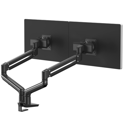 Tallo™ Dual Monitor Arm (Top Mount) - Black__Tallo-BLK-TOP_MOUNT-100016227-Back.png