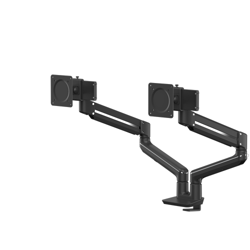 Tallo™ Dual Monitor Arm (Top Mount) - Black__Tallo-BLK-TOP_MOUNT-100016227-Front-No_Monitors.png