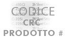 Inserisci codice CRC