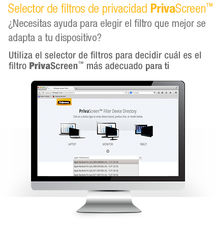 conjunción costilla padre Filtros de privacidad PrivaScreen™ - Fellowes®