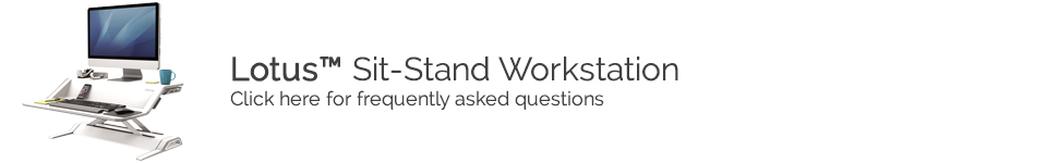 Lotus™ Sit-Stand Workstation FAQs