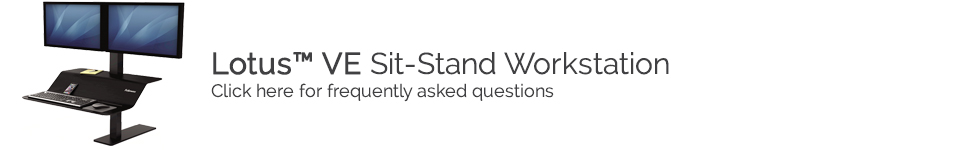 Lotus™ VE Sitz-Steh Workstation FAQs