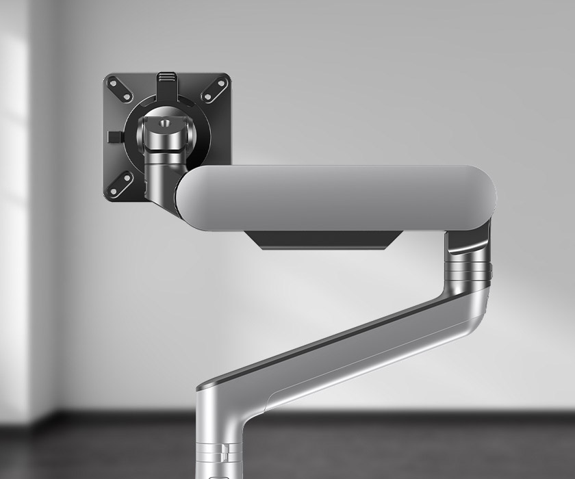 image of the Rising Monitor arm in Platinum