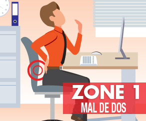 Ergonomic Zone 1 Prevents Workspace Back Pain
