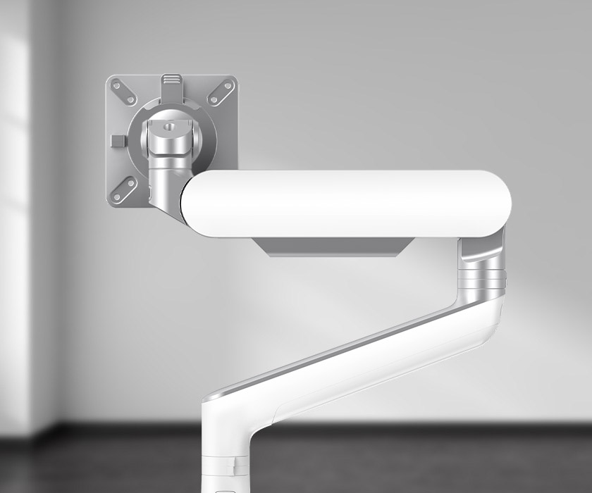 Rising Monitor arm in White