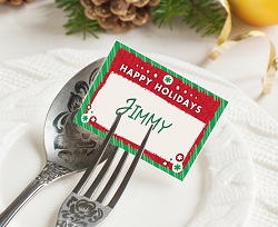 Christmas table place cards