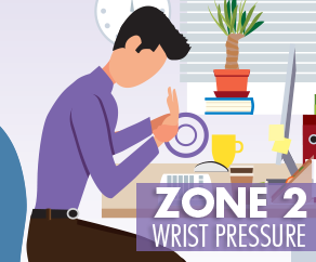 Ergonomic wrist supports prevent wrist pressure